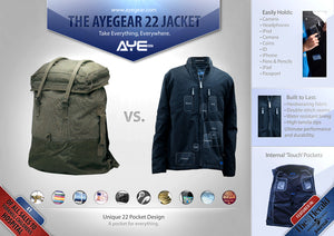 AyeGear 22 - Jacket , Jacket - AyeGear, AyeGear - Travel Clothing, Carry Your iPad | Travel Vests | Hoodies | Jackets | Tees
 - 11