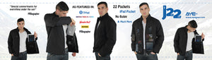 AyeGear 22 - Jacket , Jacket - AyeGear, AyeGear - Travel Clothing, Carry Your iPad | Travel Vests | Hoodies | Jackets | Tees
 - 3
