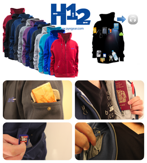AyeGear H12 - Hoodie , Hoodie - AyeGear, AyeGear - Travel Clothing, Carry Your iPad | Travel Vests | Hoodies | Jackets | Tees
 - 7