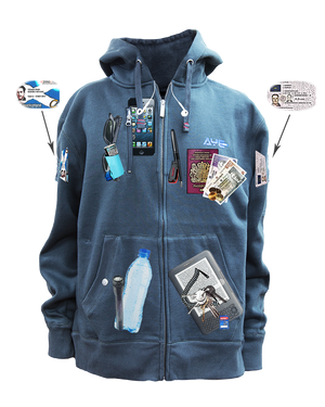 Hoodie with 2025 zip pockets