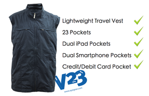AyeGear V23 - Travel Vest , Travel Vest - AyeGear, AyeGear - Travel Clothing, Carry Your iPad | Travel Vests | Hoodies | Jackets | Tees
 - 5