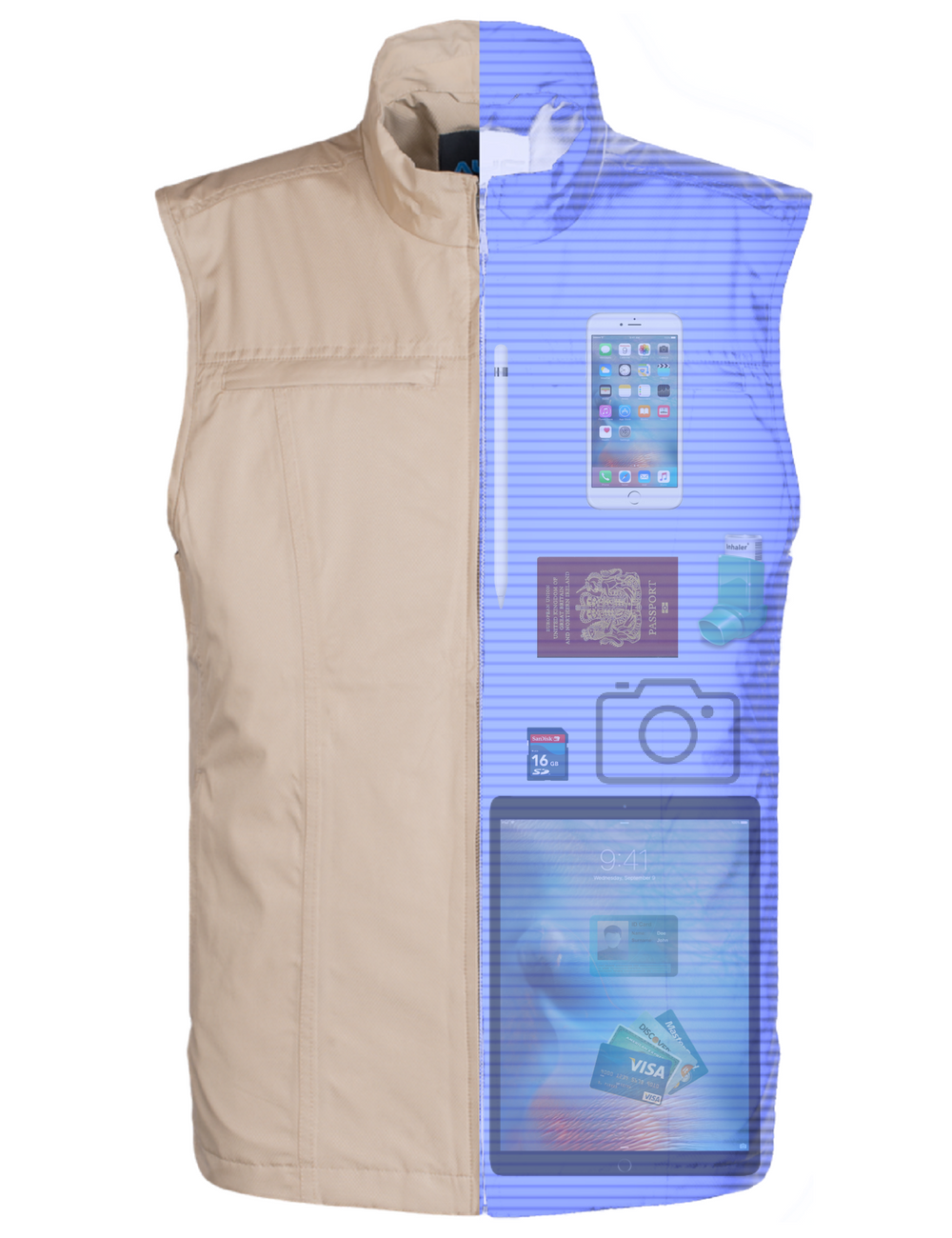 Travel vest with sales lots of pockets
